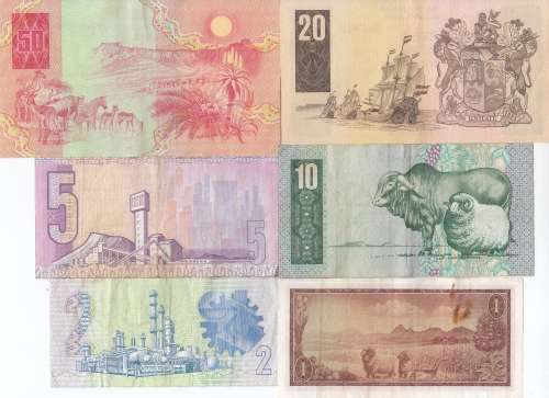 ***  SET OF SIX  NOTES FOR 1 BID    ***        SET080