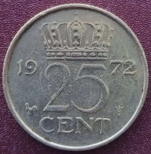 1972  25 Cents      Netherlands          SUN11292*