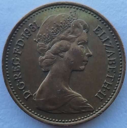 1981  ONE NEW PENNY    COIN        United Kingdom                         SUN11293*