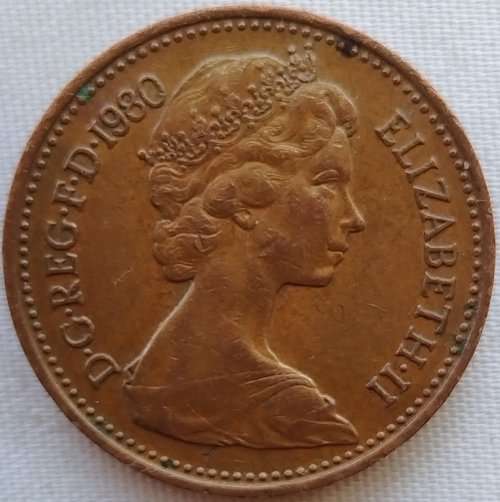 1980  ONE  PENNY    COIN        United Kingdom                         SUN11355*