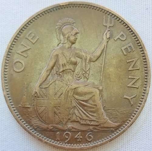 1946 -   ONE PENNY COIN   United Kingdom         SUN11428