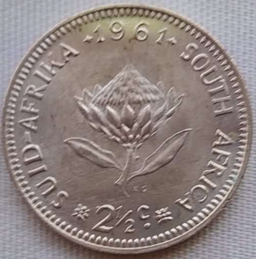 1961      2 1/2 c   Coin    SILVER          SUN11472*
