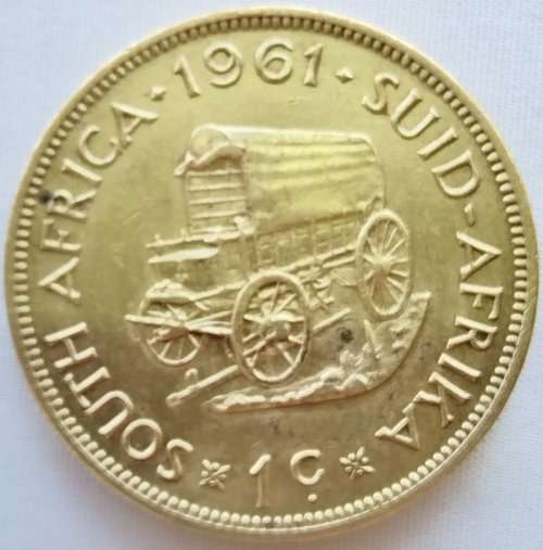 1961   1c   Coin    RSA            SUN11530*