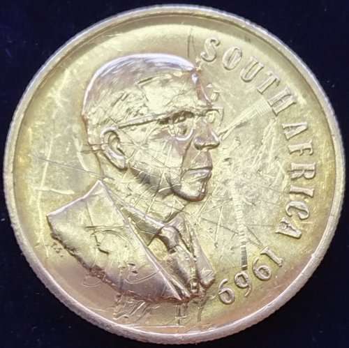 ***  1969   SILVER   R1   COIN ***   (ENGLISH)       SUN11600