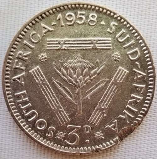 1958   THREEPENCE   COIN       Silver        SUN11624*