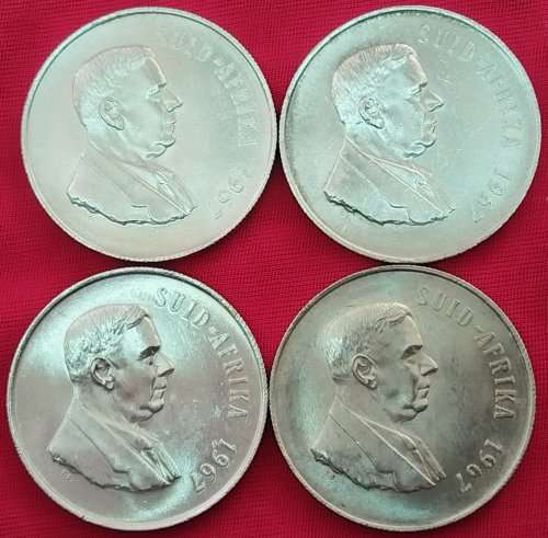 1967 Silver One Rand Coins - 11663