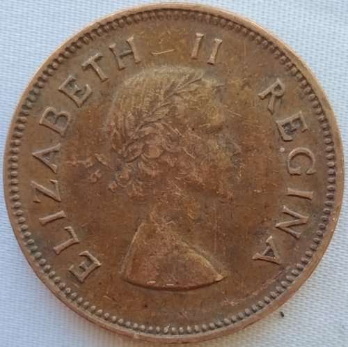 1955      HALF PENNY COIN    SOUTH AFRICA                 SUN11732