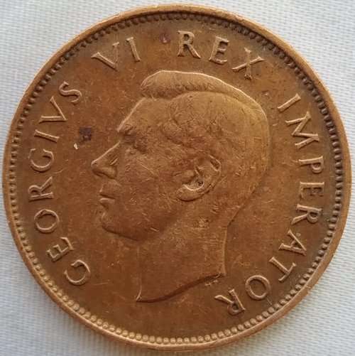 1942    HALF PENNY COIN      SA            SUN11749