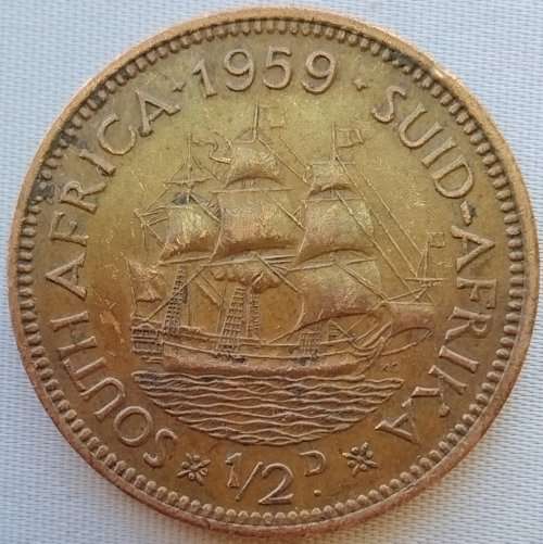 1959      HALF PENNY COIN    SOUTH AFRICA                 SUN11941*