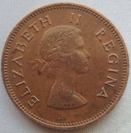 1953      HALF PENNY COIN    SOUTH AFRICA                 SUN11965*