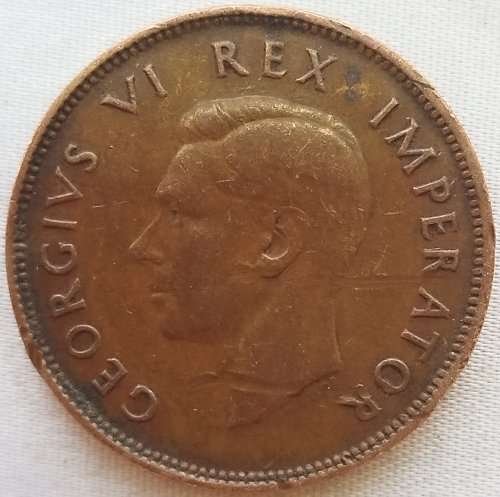 1945      HALF PENNY COIN    SOUTH AFRICA                 SUN11971*