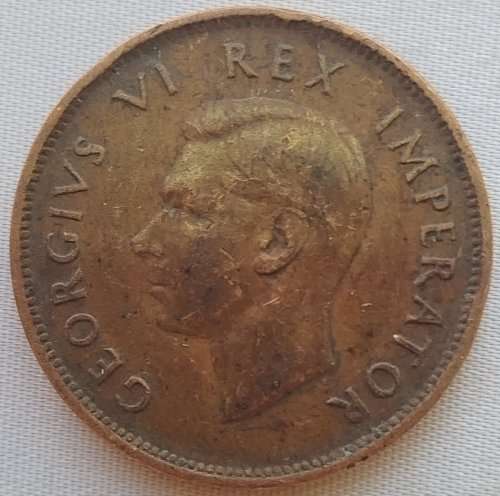 1943      HALF PENNY COIN    SOUTH AFRICA                 SUN11978*