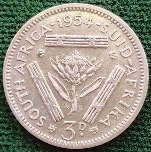 1954 THREEPENCE COIN   SILVER         SUN12002*