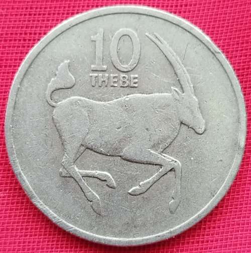 1980   10  THEBE COIN       BOTSWANA                       SUN12045*