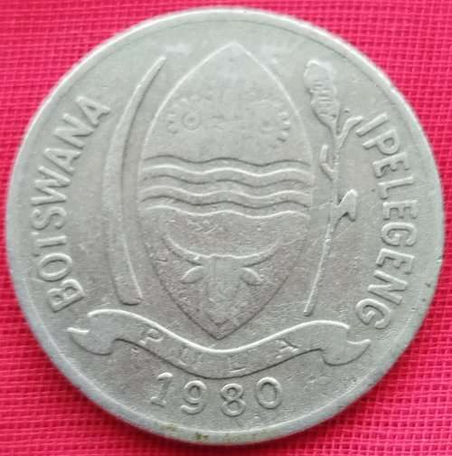 1980   10  THEBE COIN       BOTSWANA                       SUN12045*