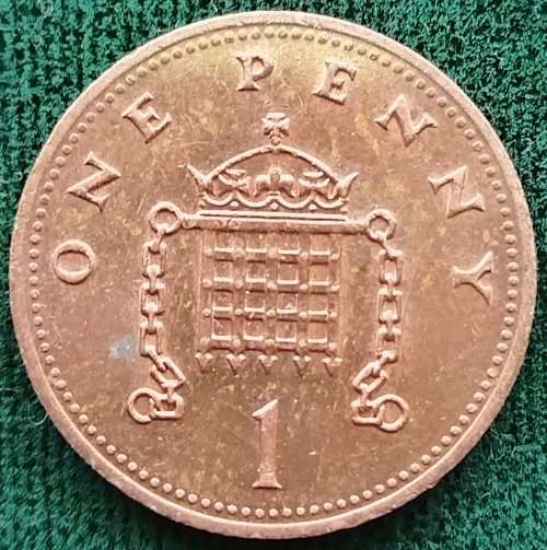 1991  -  One Penny Coin      United Kingdom         SUN12072*