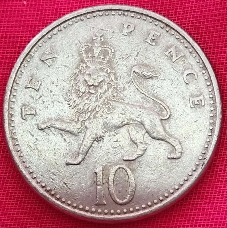 1992 -   10  Pence Coin      United Kingdom         SUN12195*