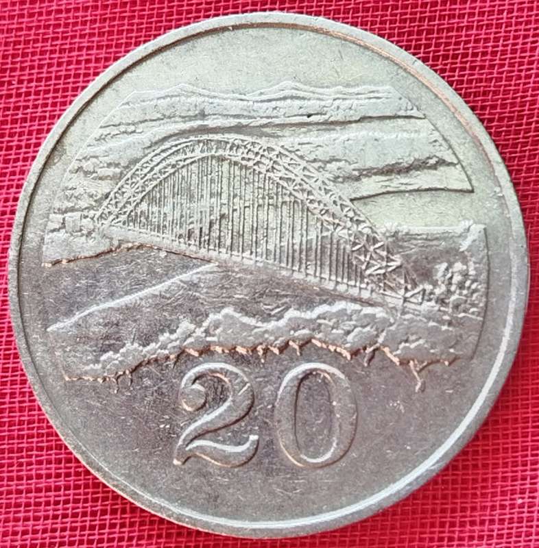 1989  20 Cents     Zimbabwe          SUN12274*