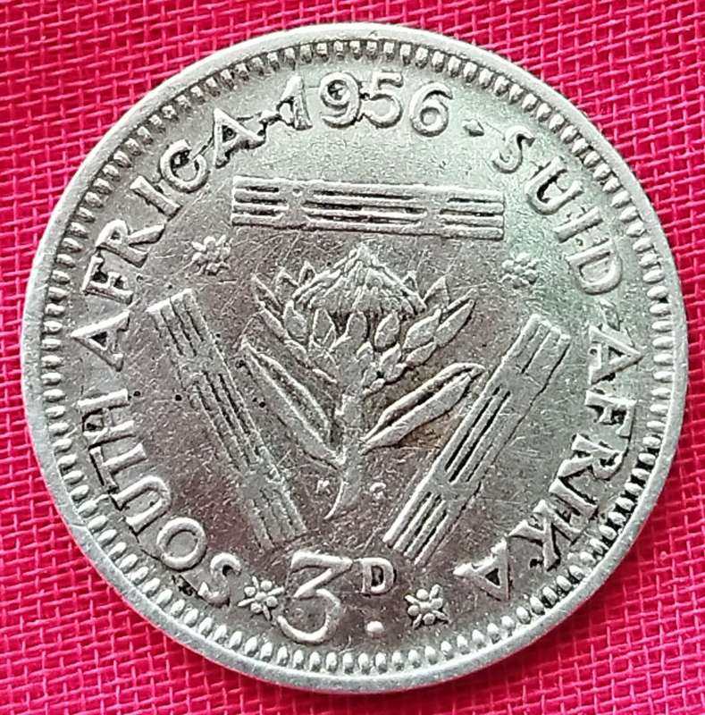 1956  Threepence Coin   SILVER                SUN12305*