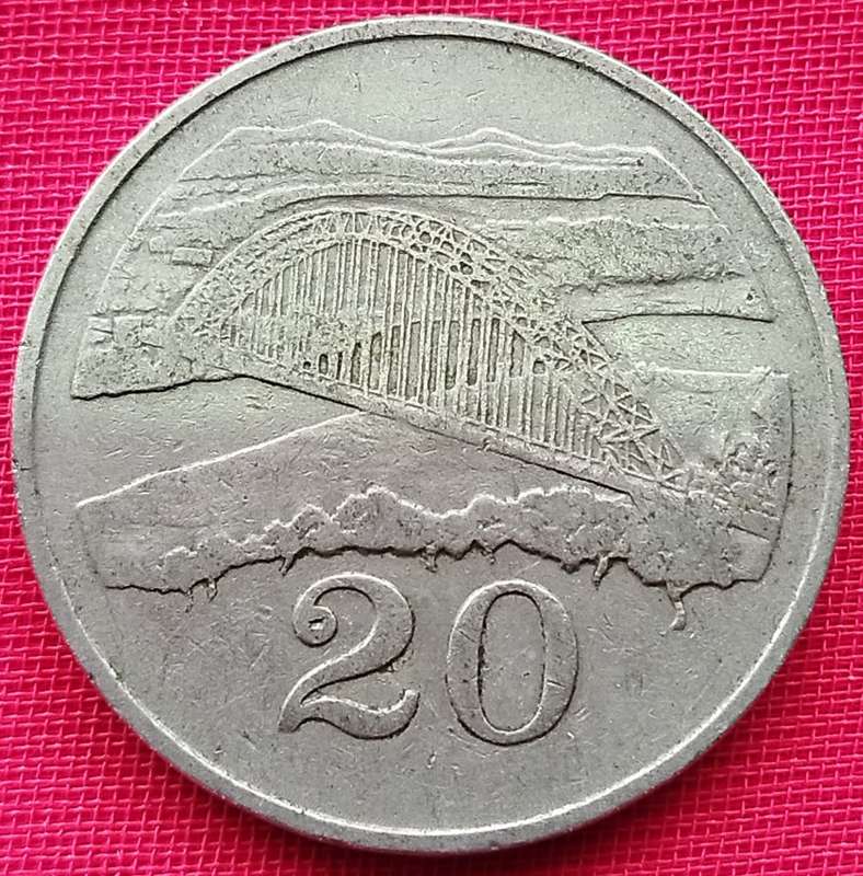 1980  20 Cents     Zimbabwe          SUN12336*