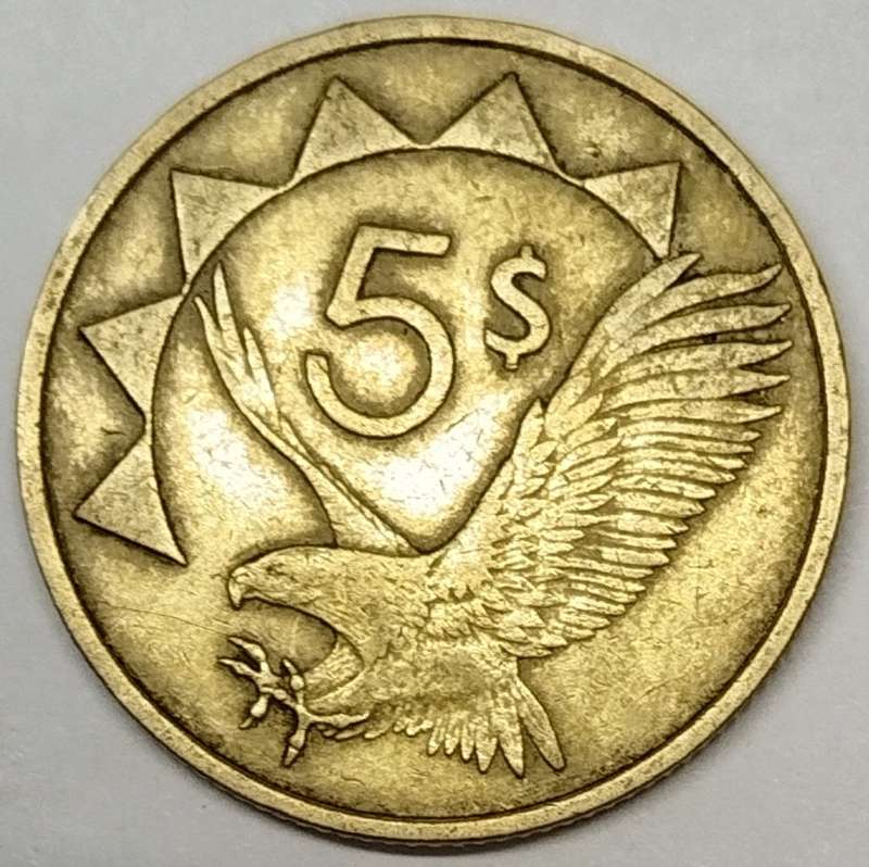 1993  5 Dollars   Namibia       SUN13406*