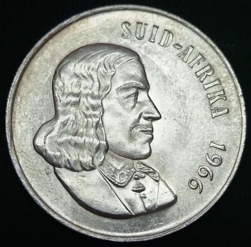 1966  SILVER   R1   COIN   (Afrikaans)       SUN12422*