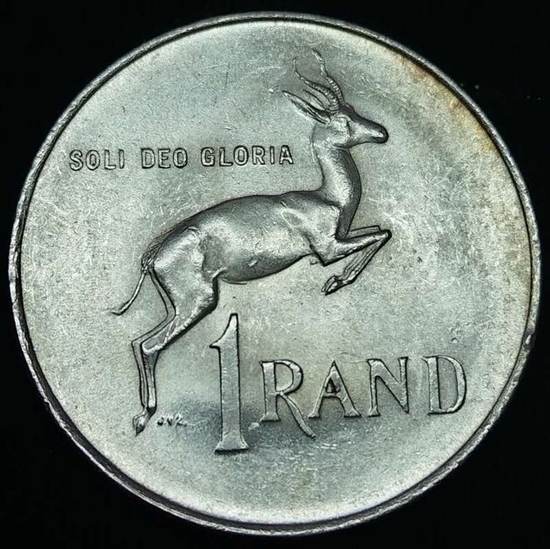 1966  SILVER   R1   COIN   (Afrikaans)       SUN12422*