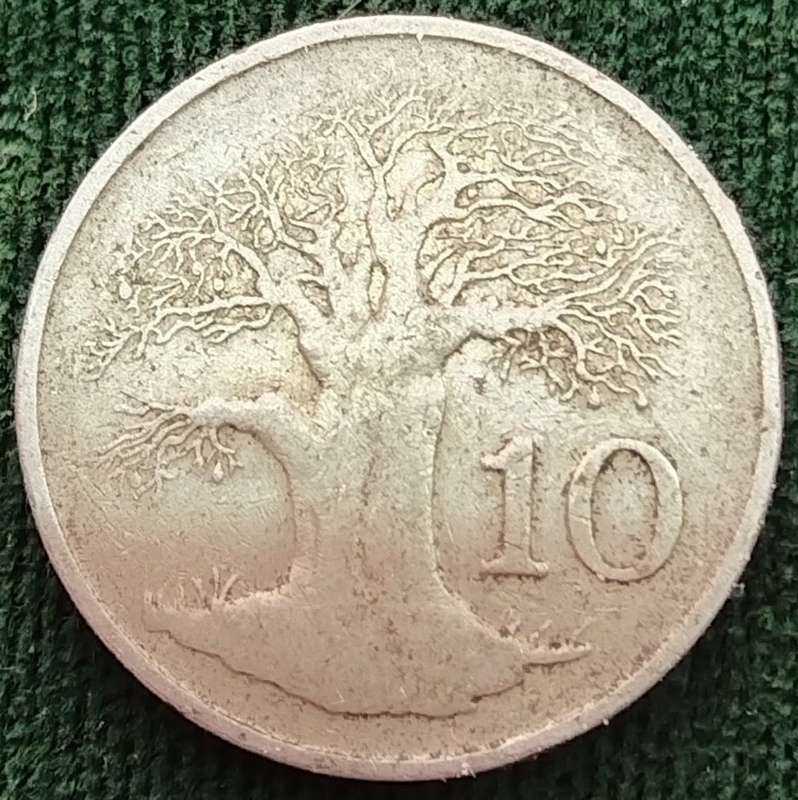 1980  10 Cents     Zimbabwe          SUN12429*