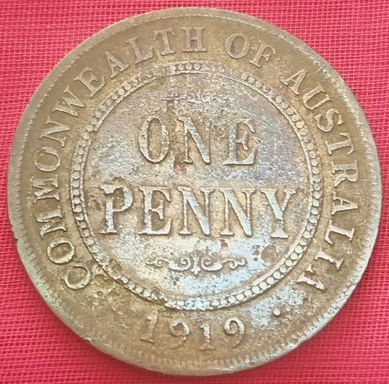 1919       1 Penny - George V      AUSTRALIA          SUN12446*
