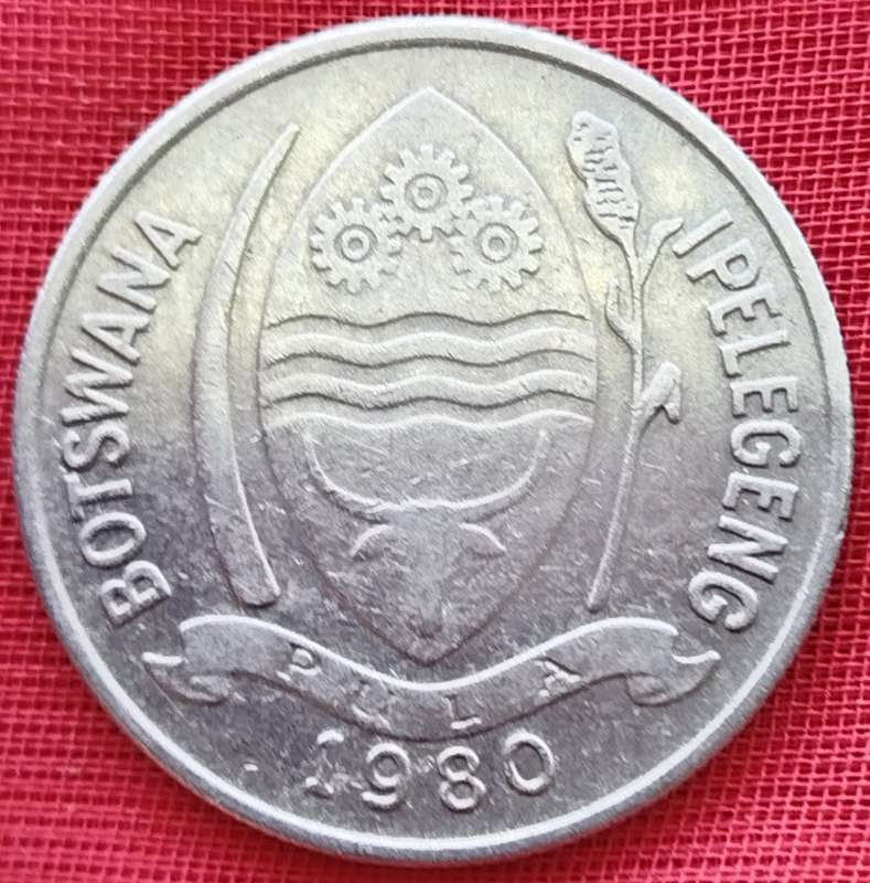 1980   10  THEBE COIN       BOTSWANA                       SUN12450*