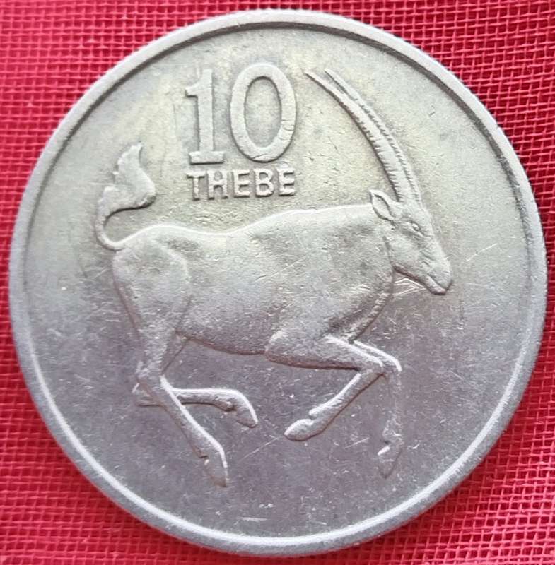1980   10  THEBE COIN       BOTSWANA                       SUN12450*