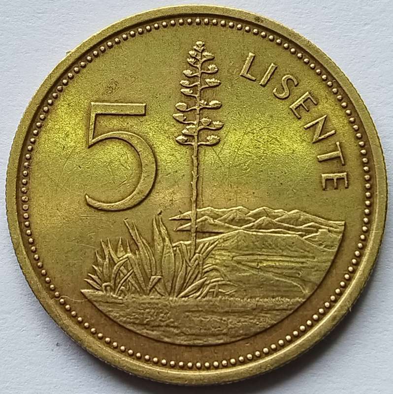 1979   5 LISENTE COIN       LESOTHO                       SUN12519*