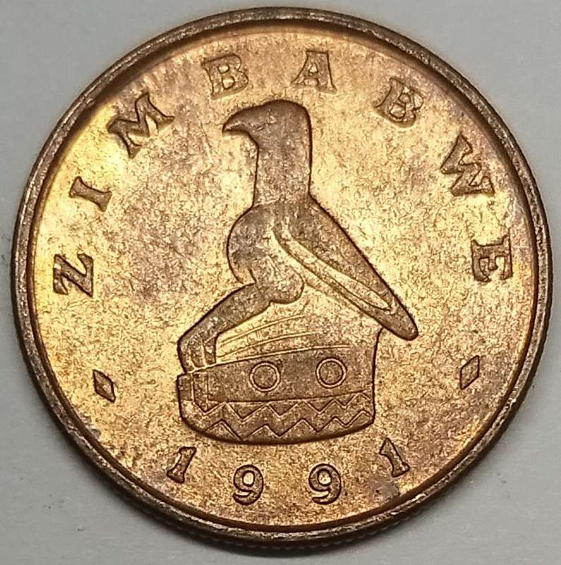 1991  1 Cents     Zimbabwe          SUN12540*