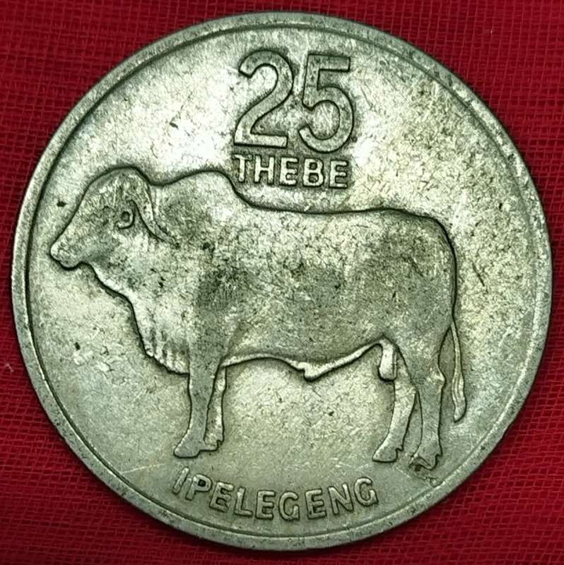 1977   25  THEBE COIN       BOTSWANA                       SUN12557*