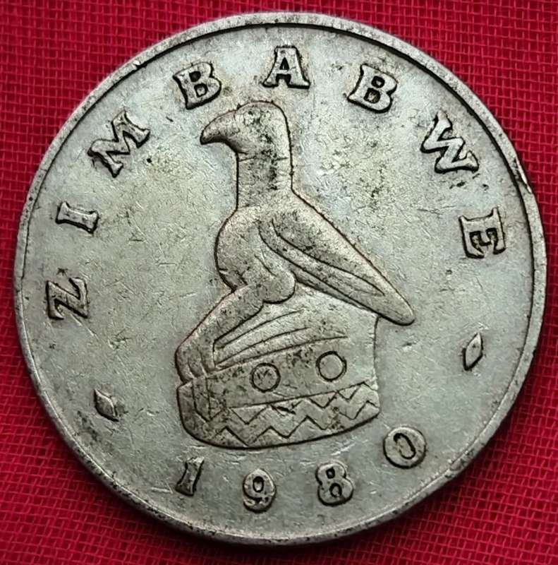 1980  20 Cents     Zimbabwe          SUN12570*