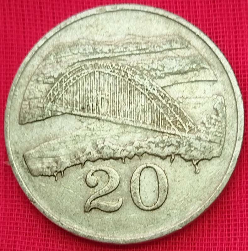 1980  20 Cents     Zimbabwe          SUN12570*