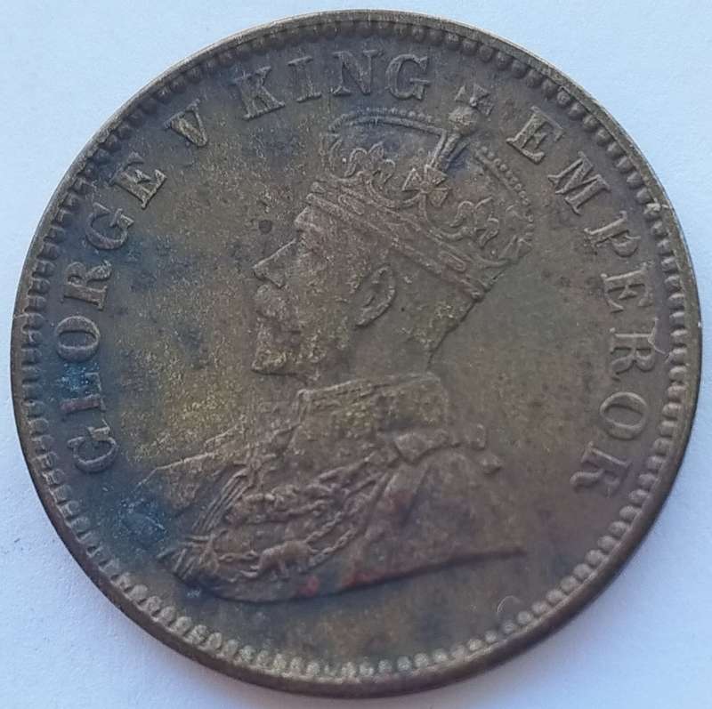1936     ¼ Anna - George V     India - British        SUN12703*