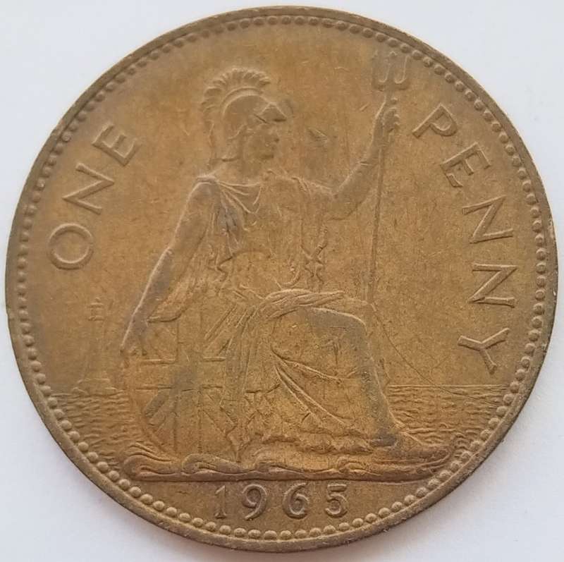 1965 -   ONE PENNY COIN   United Kingdom         SUN12711*