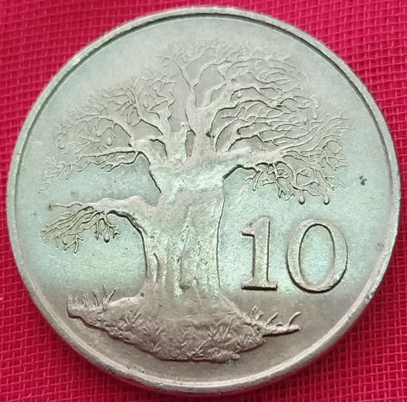 1980  10 Cents     Zimbabwe          SUN12718*