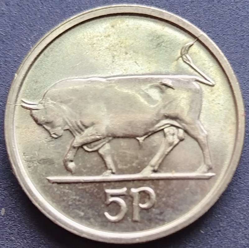 1996    5 Pence small type   IRELAND         SUN12747*