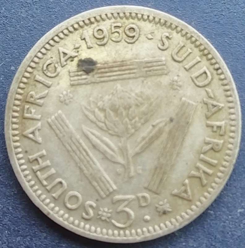 1959    THREEPENCE   SILVER                SUN12768*