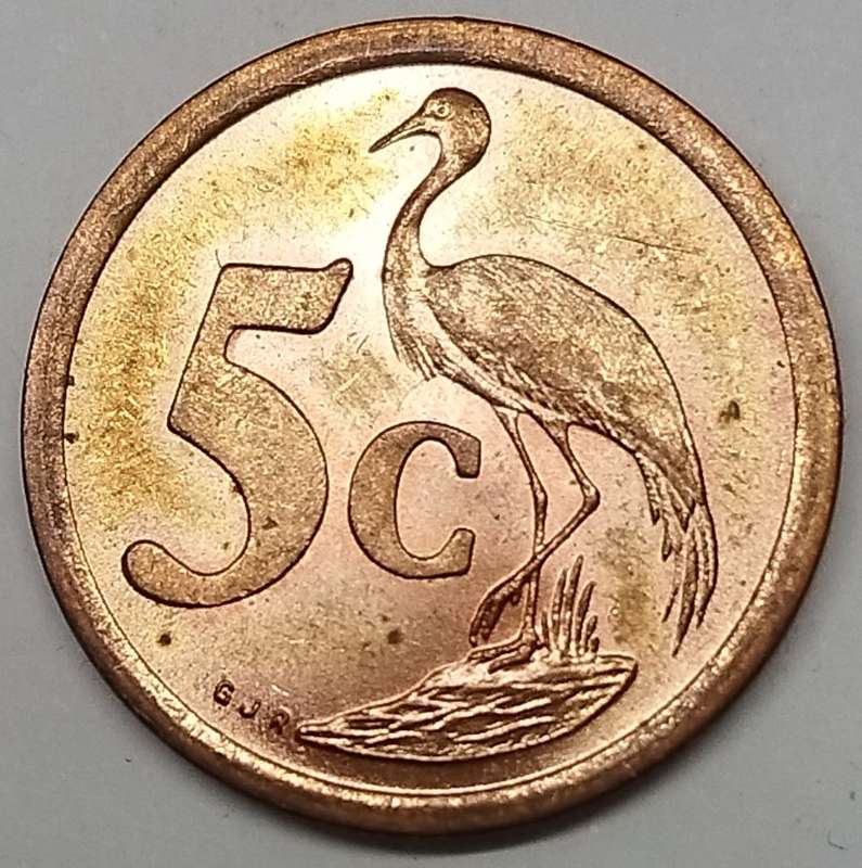 1990   5c  RSA                      SUN12848*