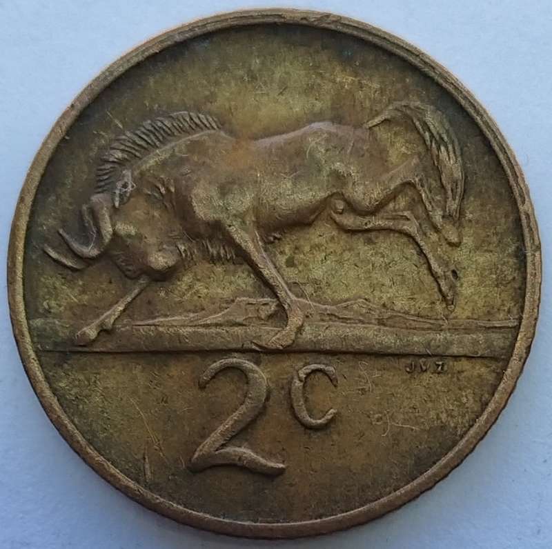 1969   2c   COIN   (Afrikaans)       SUN12880*