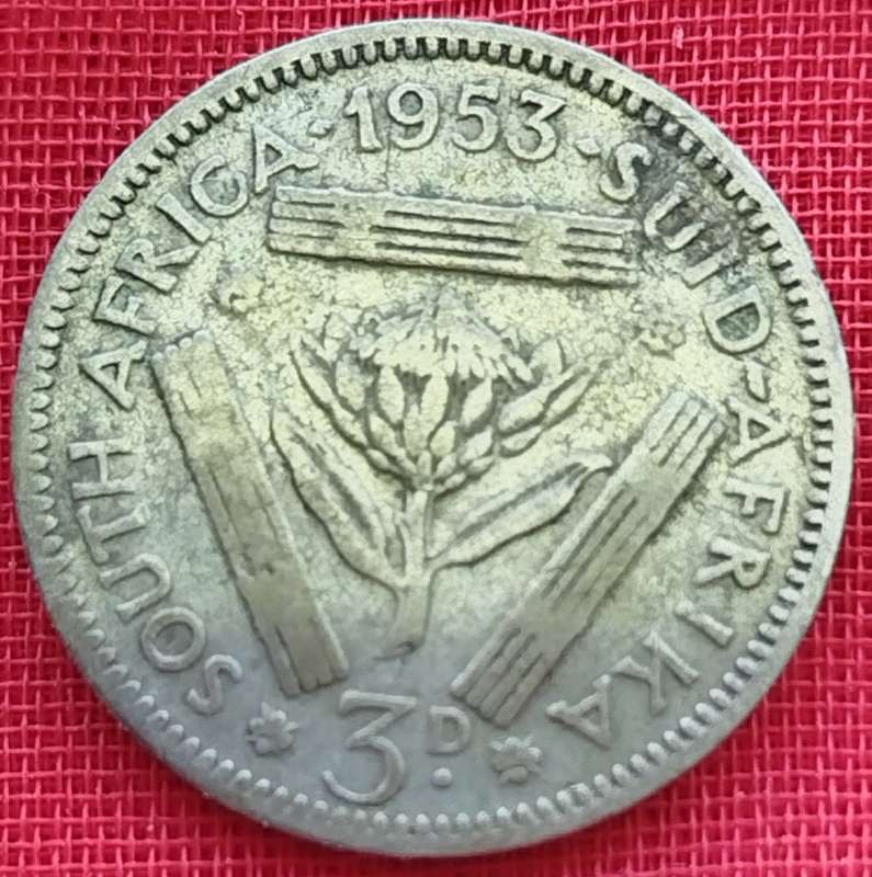 1953    THREEPENCE   SILVER                SUN12884*