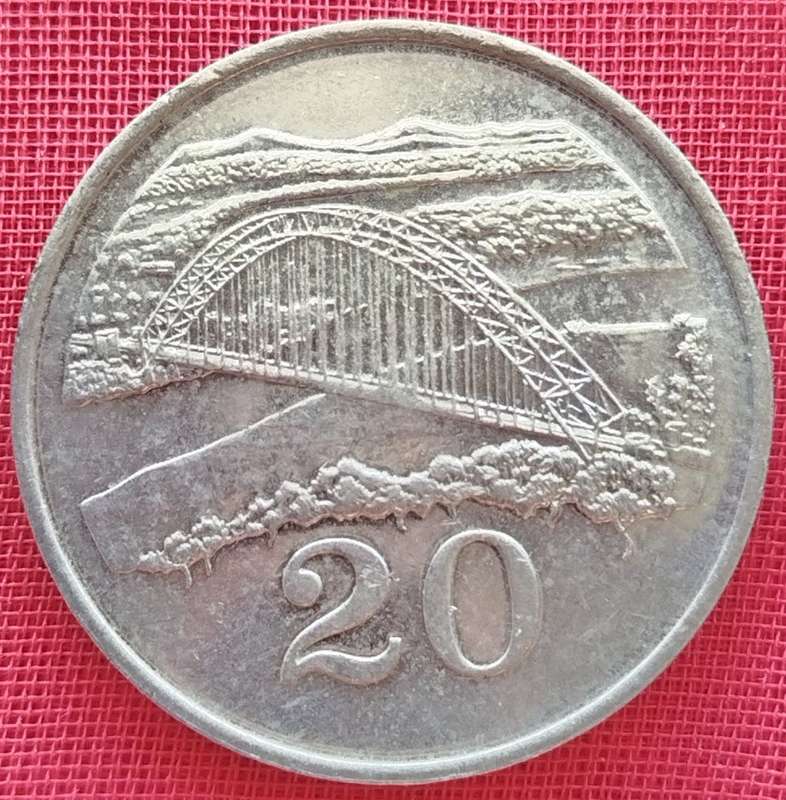 1997  20 Cents     Zimbabwe          SUN12892*