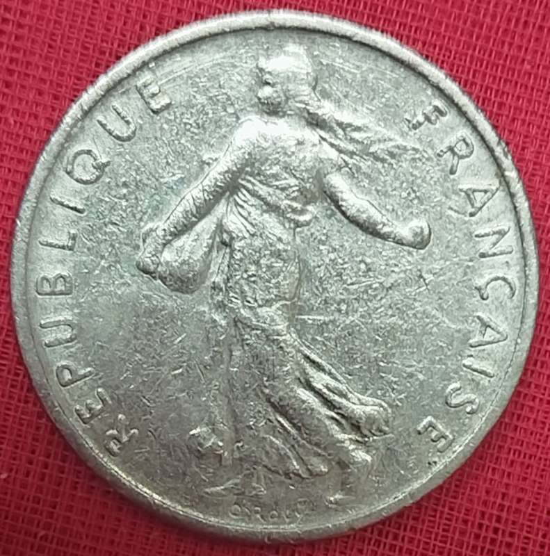 1965  1/2 Francs  Coin      France          SUN12910*