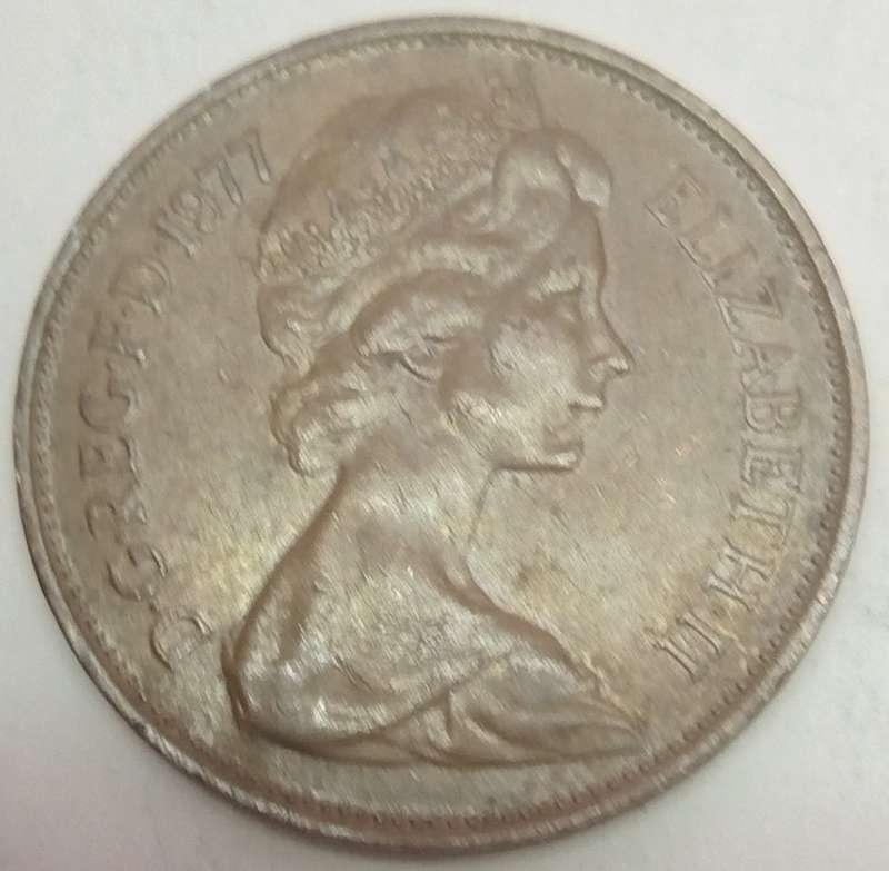 1977 -   Two new Pence Coin      United Kingdom         SUN12924*