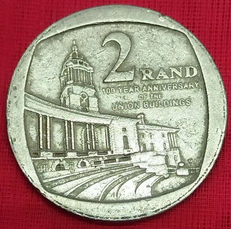 2014  2 Rand   100 years anniversiry of the Union building    RSA      SUN13012*