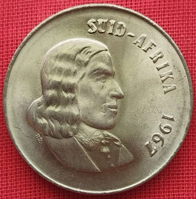1967  20c   COIN   (AFRIKAANS)       SUN13028*
