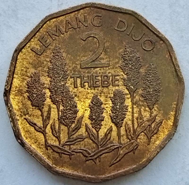 1981   2  THEBE COIN       BOTSWANA                       SUN13053*